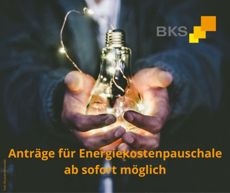 Antr Ge F R Energiekostenpauschale Ab Sofort M Glich Bks Steuerberatung