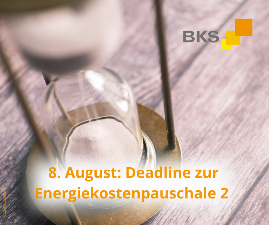 Du betrachtest gerade 8. August: Deadline zur Energiekostenpauschale 2