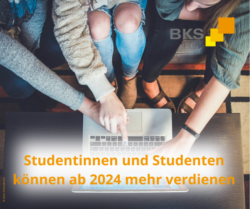 Studentinnen und Studenten können ab 2024 mehr verdienen