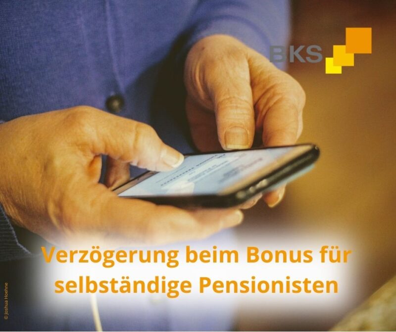 Verzögerung beim Bonus für selbständige Pensionisten