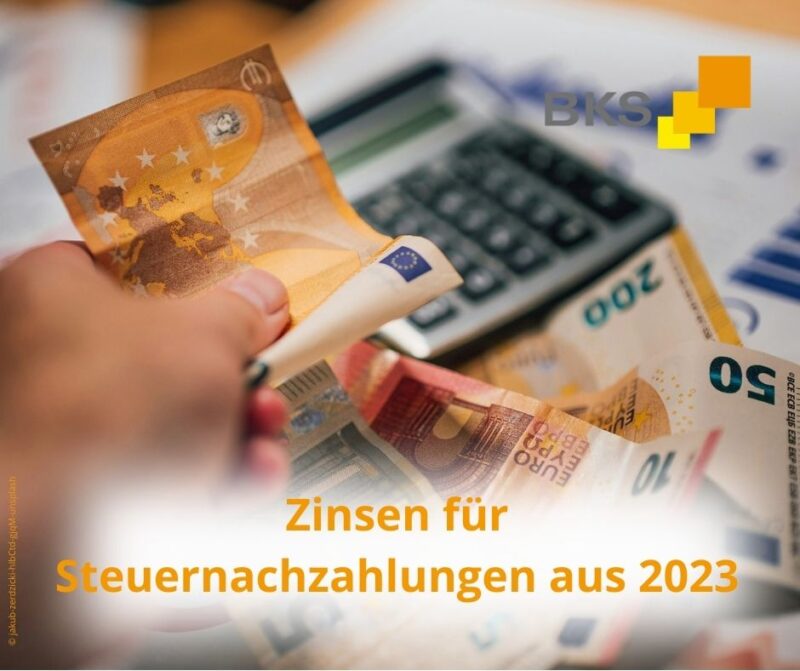 Zinsen für Steuernachzahlungen aus 2023