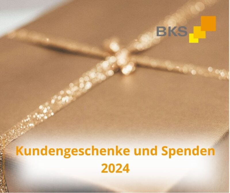 Kundengeschenke und Spenden 2024