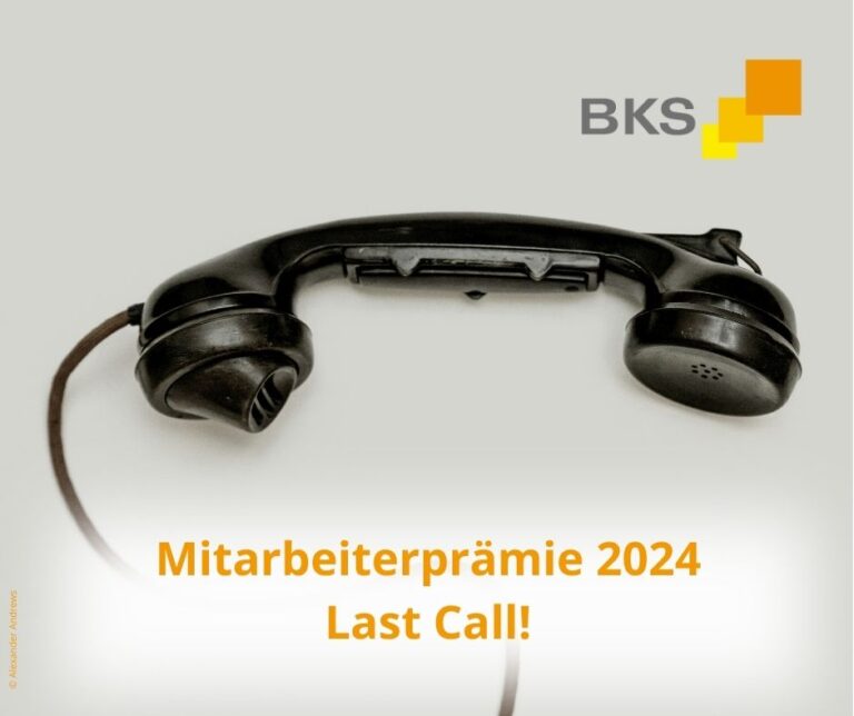 Mehr über den Artikel erfahren Mitarbeiterprämie 2024 – Last Call!