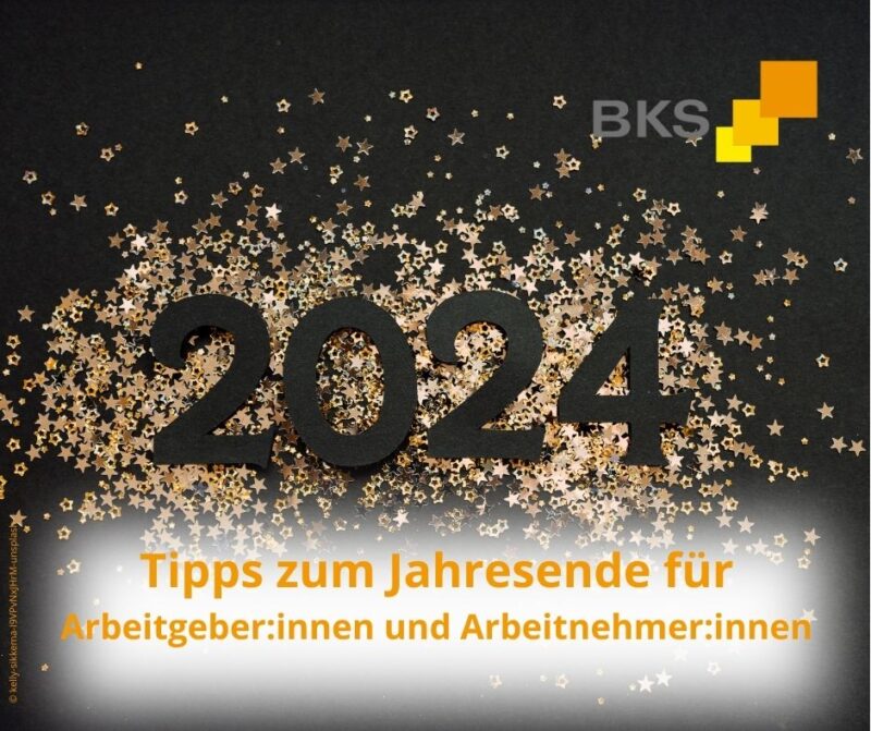 Tipps zum Jahresende für Arbeitgeberinnen und Arbeitnehmerinnen